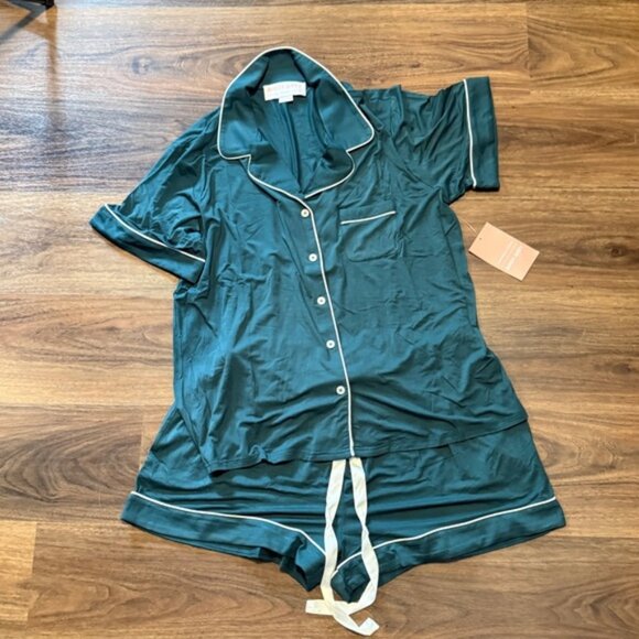 Birdy Grey Johnny Pajama Set Women’s XL Emerald Bamboo Soft Lightweight Sleep - Picture 1 of 4